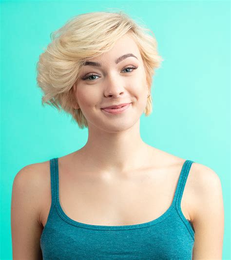 As women age, their hair often undergoes changes in texture, thickness, and color. . Short haired blondes porn